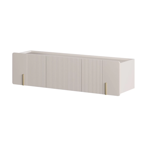 Szafka RTV Malmi 150 cm wisząca - kaszmir / złoty